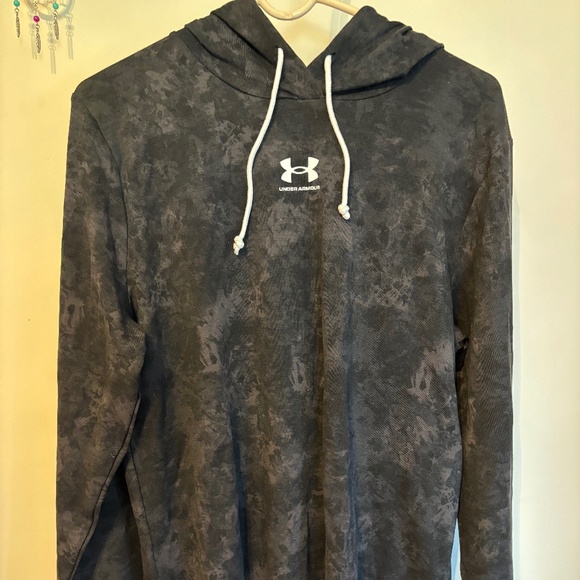 UNDER ARMOUR WOMEN'S RIVAL TERRY PRINT HOODIE NEW SIZE MEDIUM - Picture 1 of 4